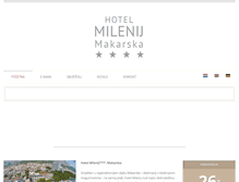 Tablet Screenshot of hotel-milenij.com